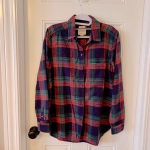 Woman Flannel Long Leaves Shirt